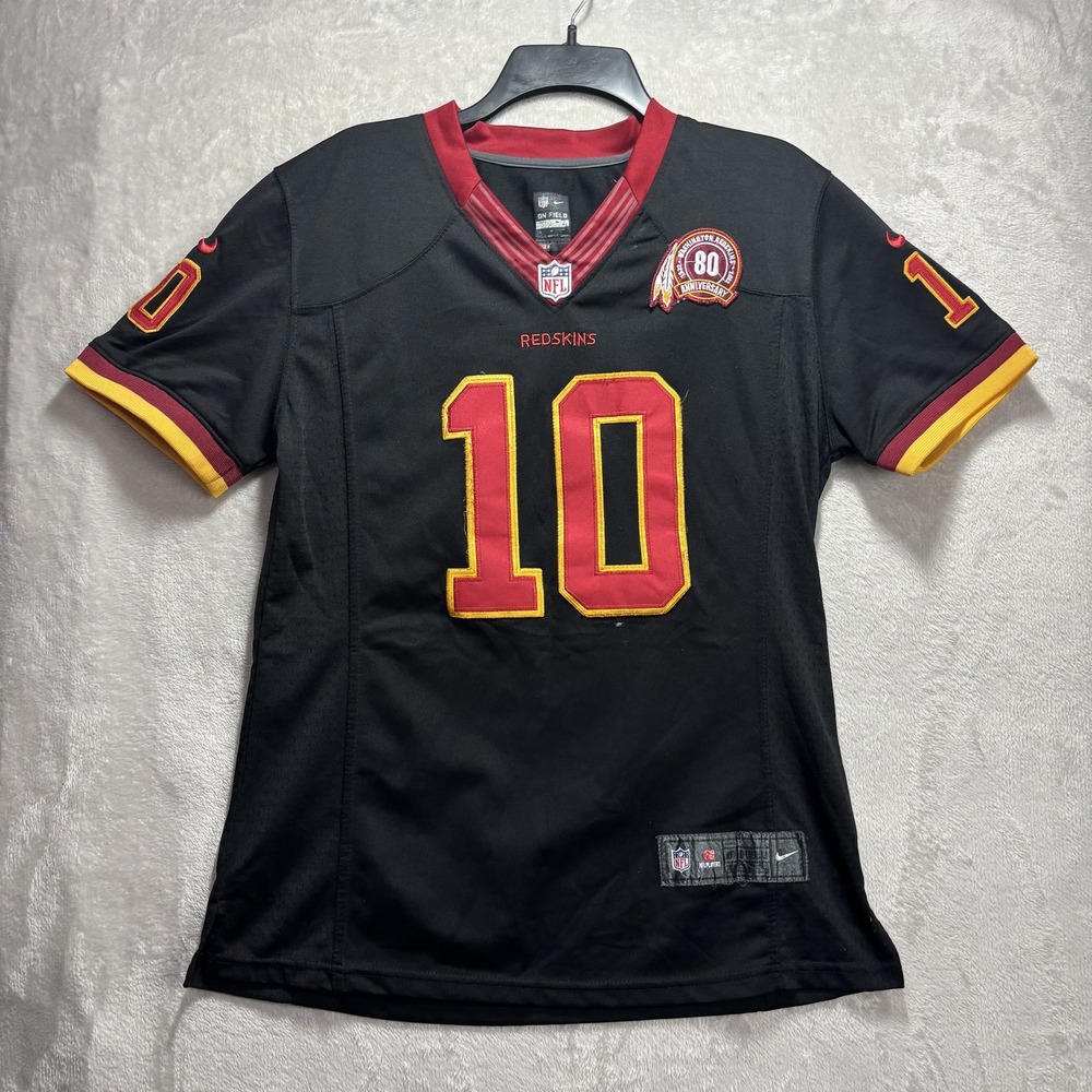 Nike Washington Redskins #10 Griffin III 80th Anniversar NFL Jersey Large